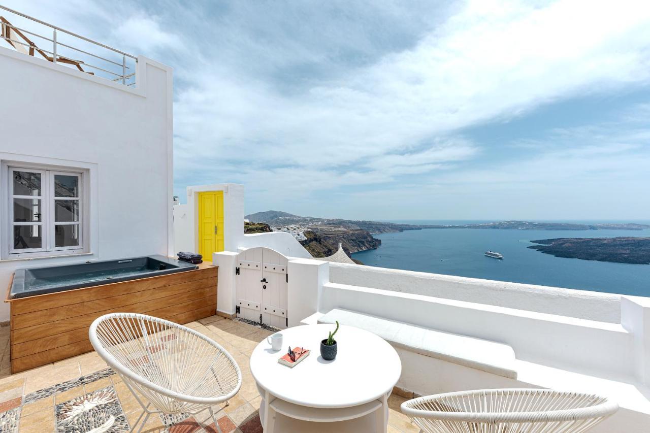 Calderas Hug & Panoramic Sea View - 3 Lux Suites Imerovígli Kültér fotó